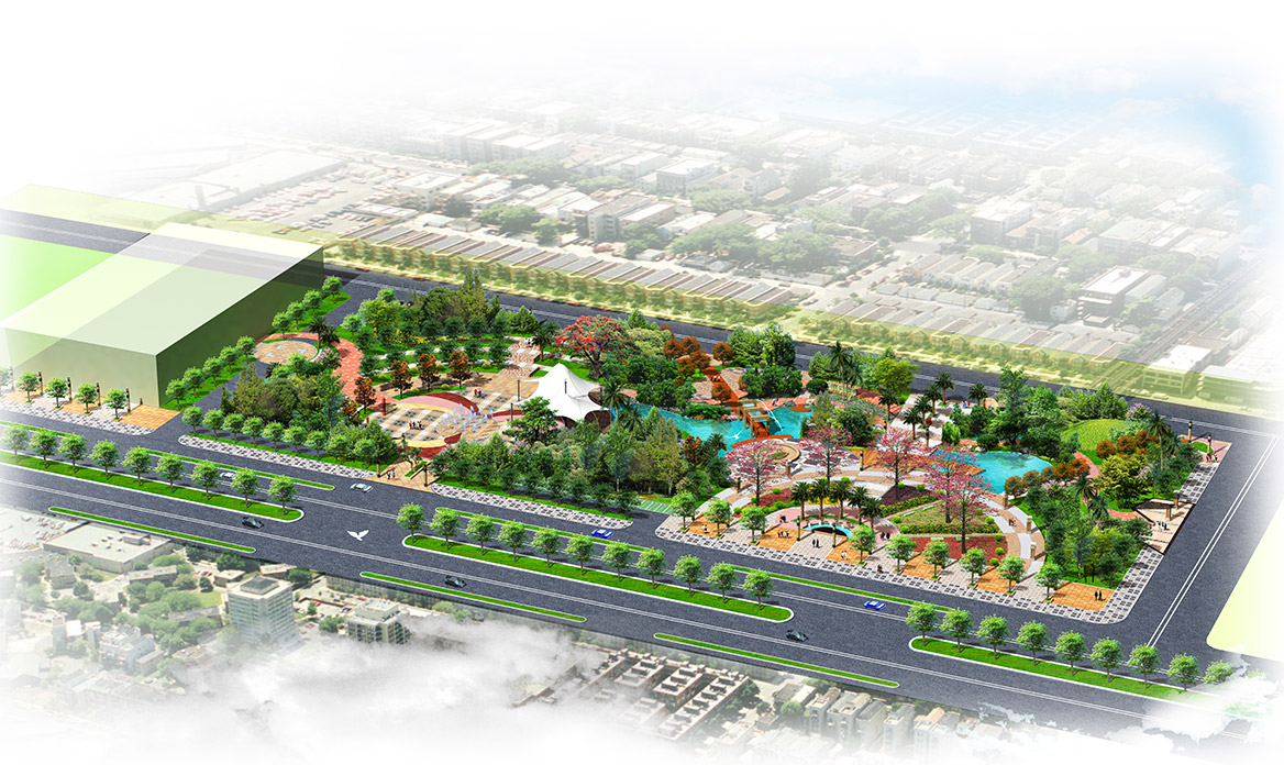 某市政廣場(chǎng)景觀設(shè)計(jì)思想