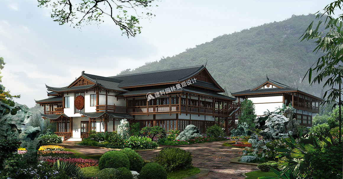 不同風(fēng)格、類型的建筑及其建筑不同部位的植物配置