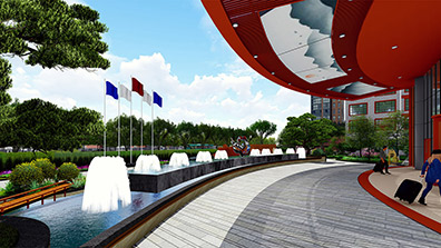 酒店建筑與景觀的融合設計