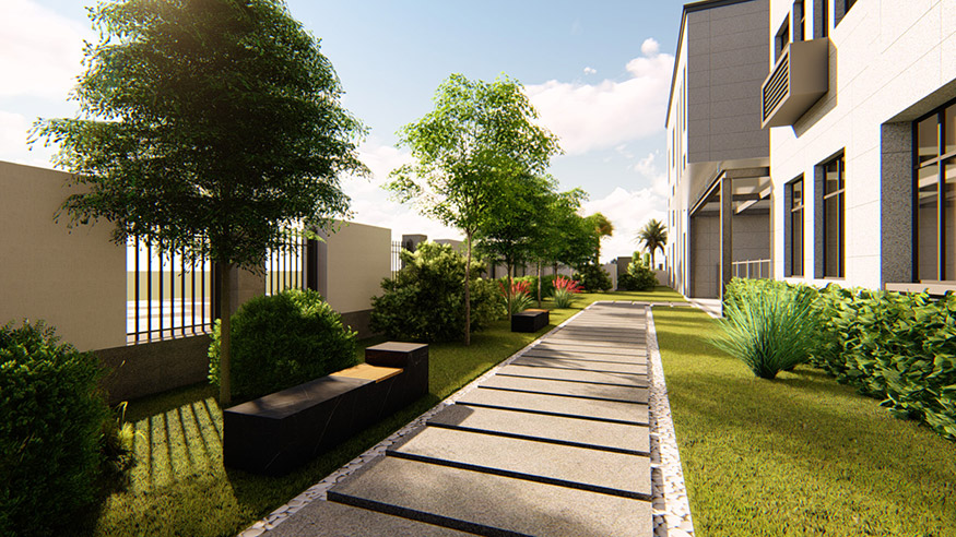 激光設(shè)備公司景觀設(shè)計(jì)